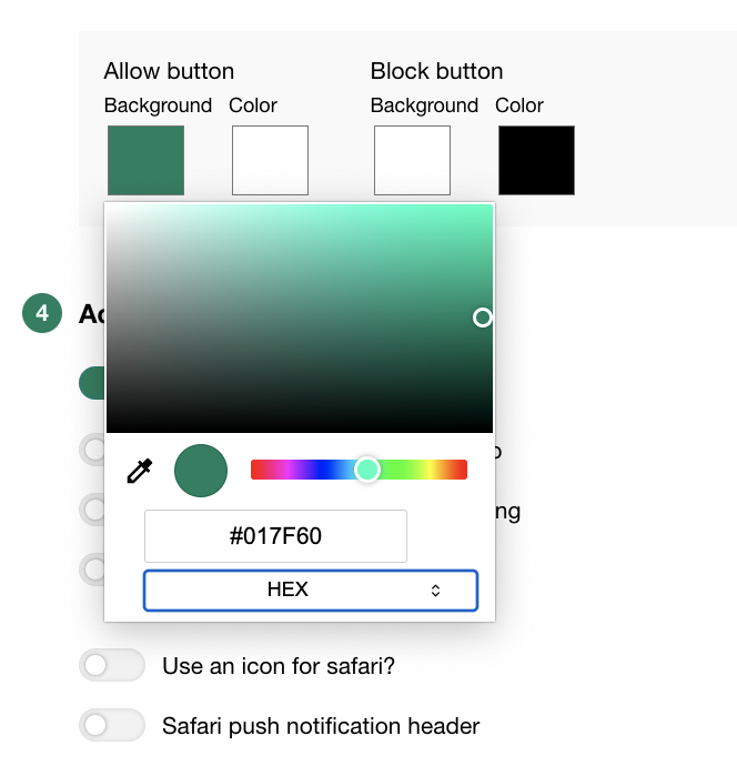 Customizing the Call to Action button