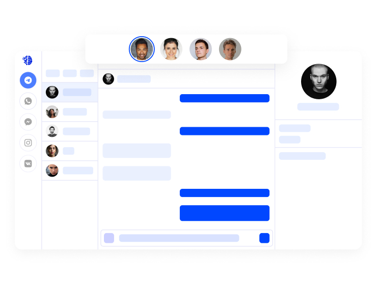 обработка диалогов в мессенджерах в чат центре