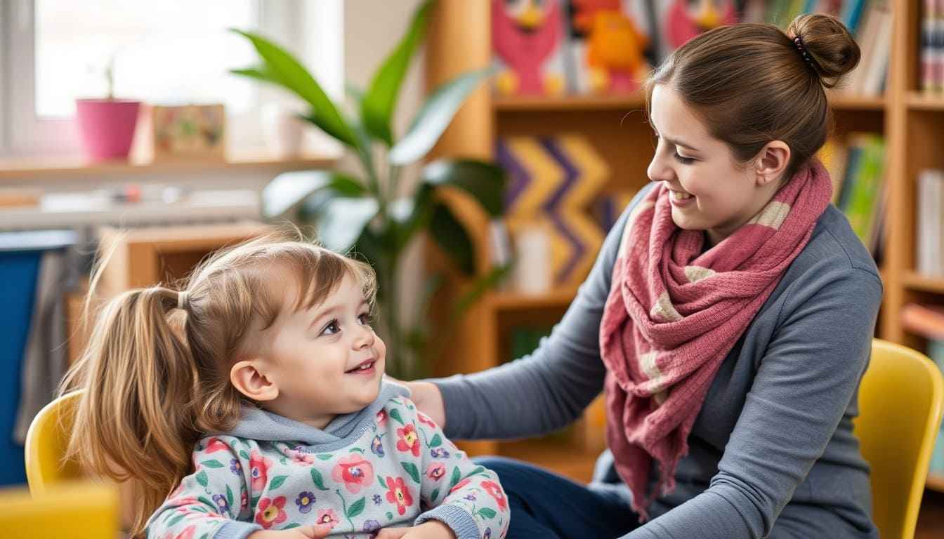 Kinderbetreuerin zu Hause