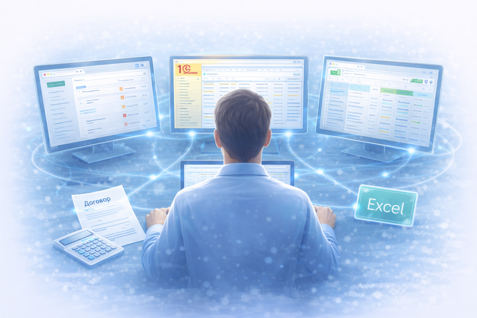 Сотрудник компании фиксирует индивидуальные условия клиентов в разных системах