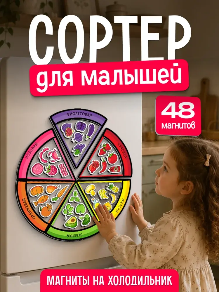 Магнитный сортер «Пицца»