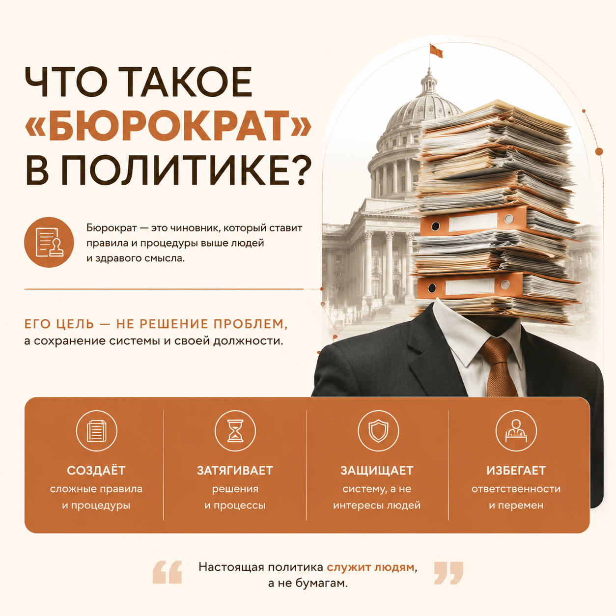 Бюрократ в политике