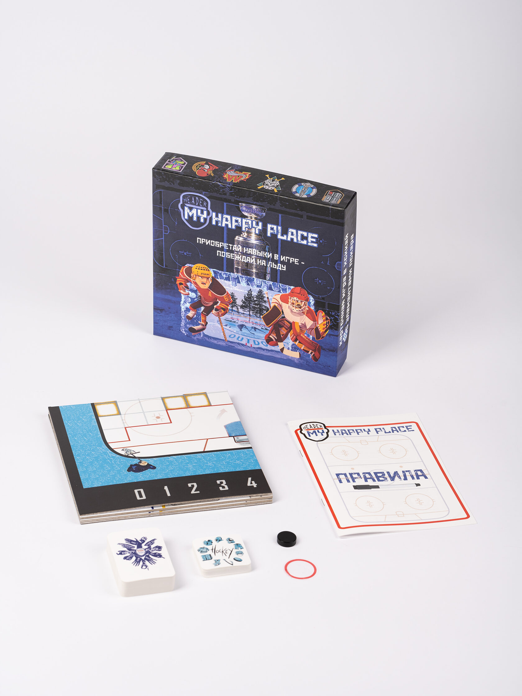 Calzini Alti Wackysox "Hockey è Il Mio Happy Place" – Multicolore, Con Tecnologia Coolmax Pro, Taglie Da Bambini A Adulti