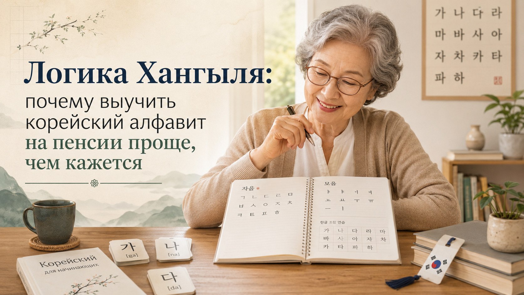 Логика хангыля: почему выучить корейский алфавит на пенсии проще чем кажется