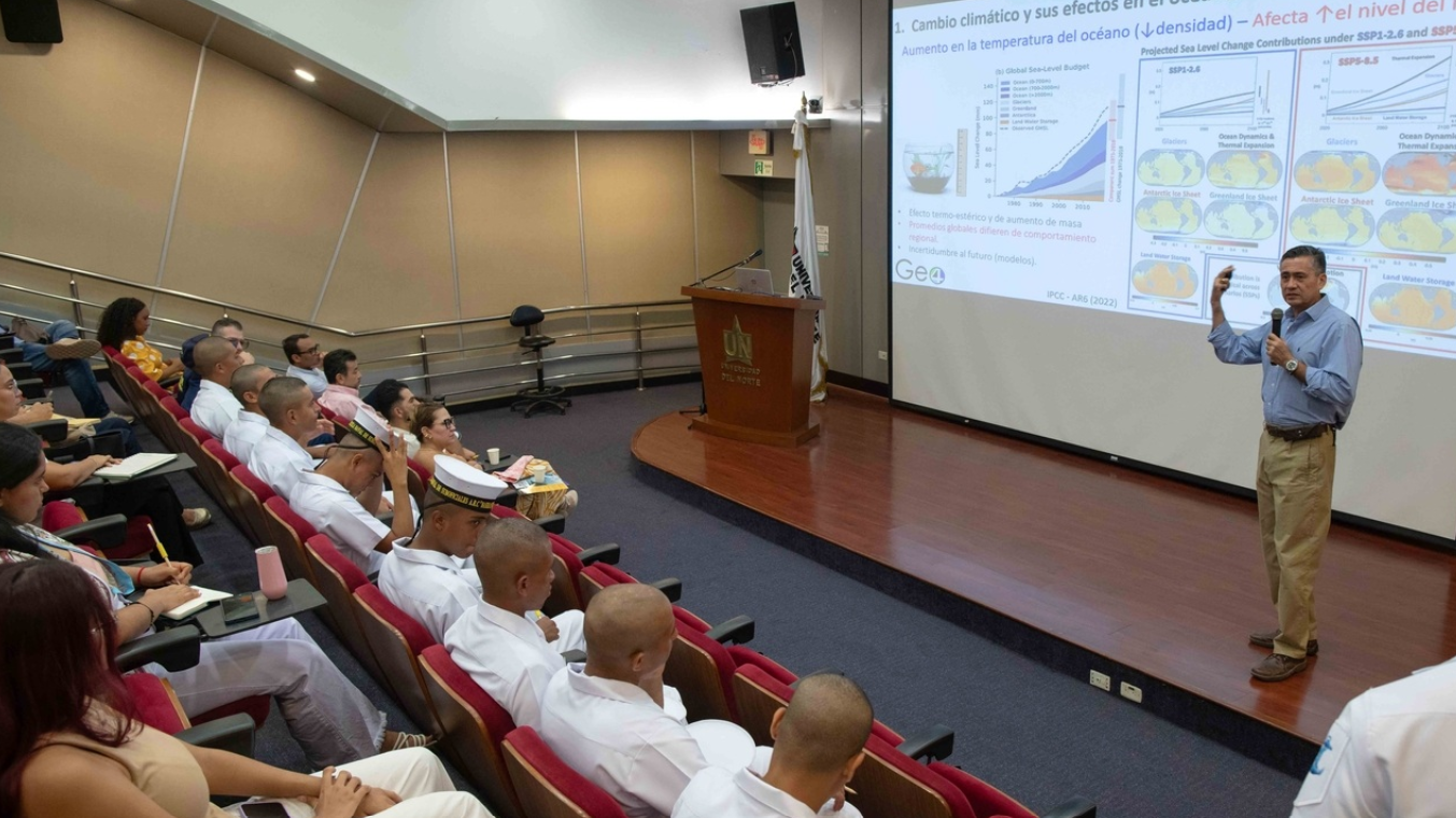 Maestría en Ciencias de la Tierra analiza el avance del mar y la fragilidad costera en el Caribe ante el cambio climático