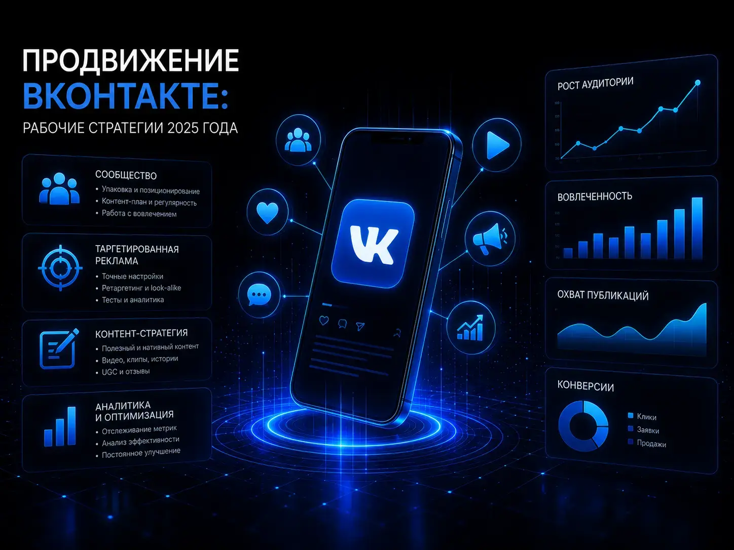 Продвижение ВКонтакте 2025 — рабочие стратегии и методы для роста сообщества и продаж в VK