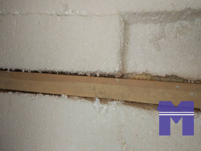 Вспененный полистирол EPS или пенопласт на перекрытии