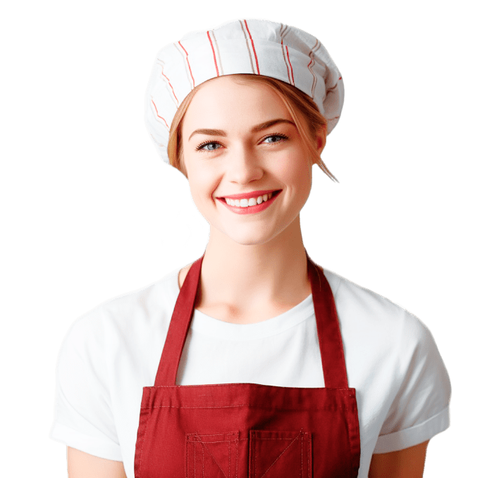 девушка пекарь