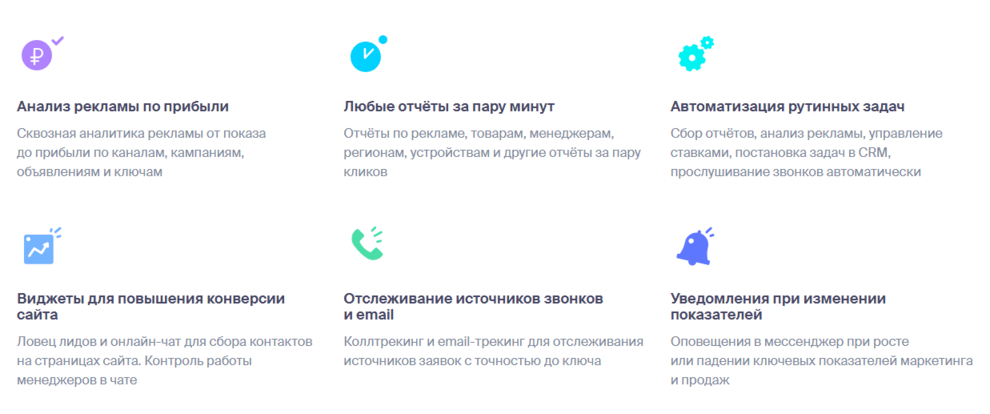 Возможности сервисов сквозной аналитики