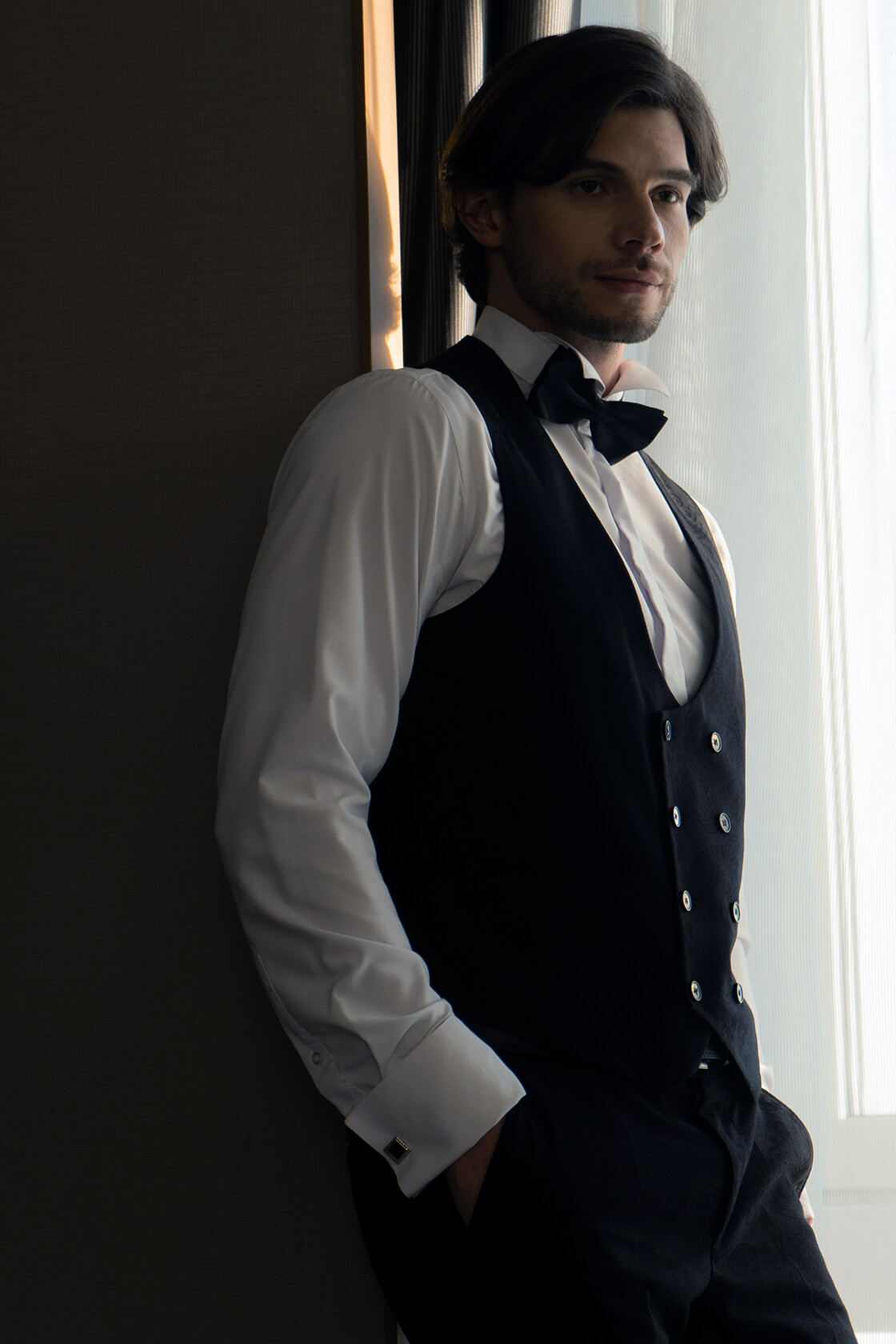 идеально сидящая сорочка под смокинг