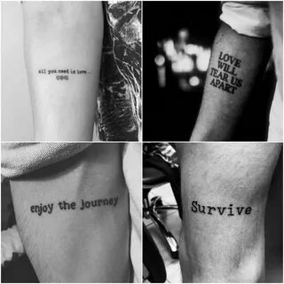 Татуировки – надписи со смыслом