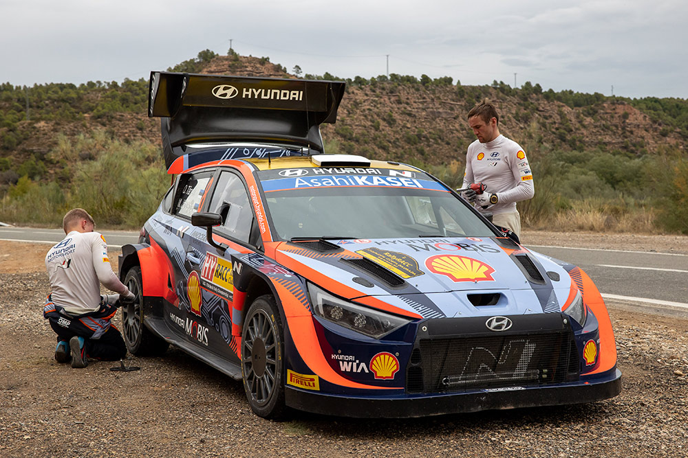 Отт Тянак и Мартин Ярвеоя, Hyundai i20 N Rally1 (ALZ WR 905), ралли Каталония 2022