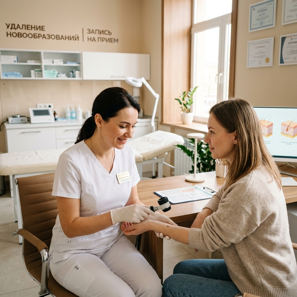 Консультация специалиста по удалению новообразований в Laser Love