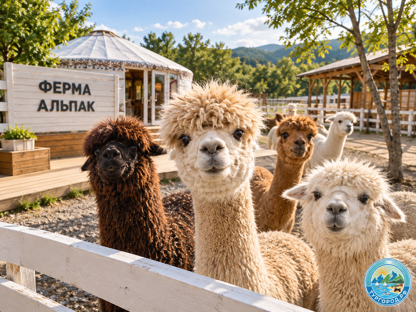 Альпаки на ферме