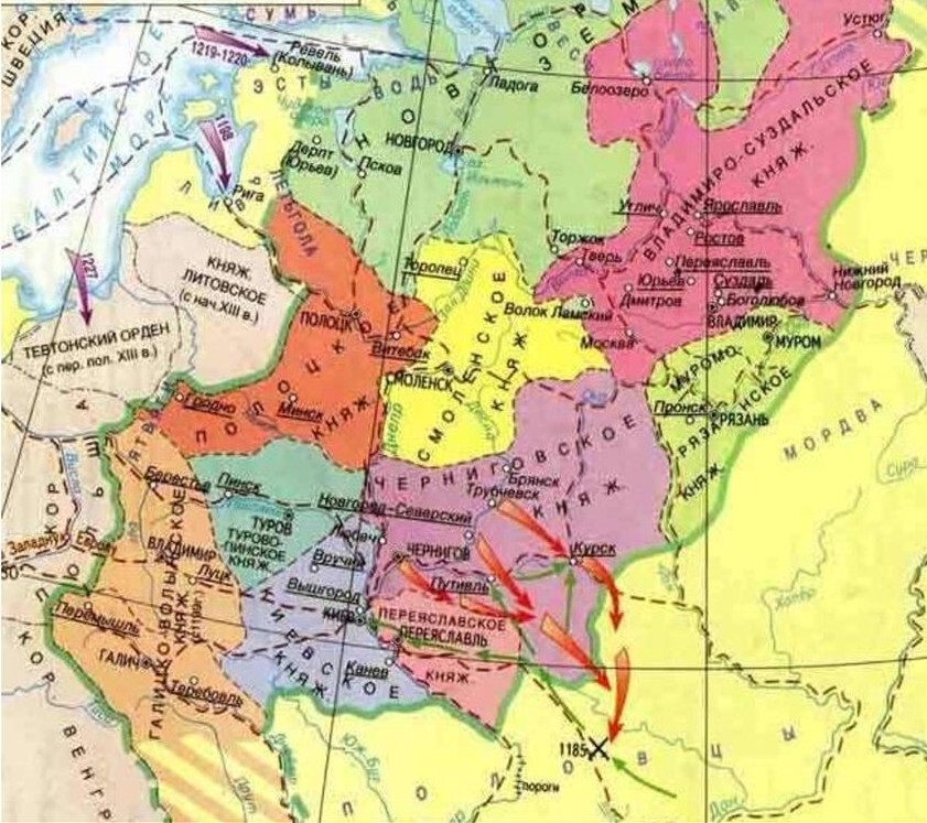 Раздробленность на Руси и владения бояр