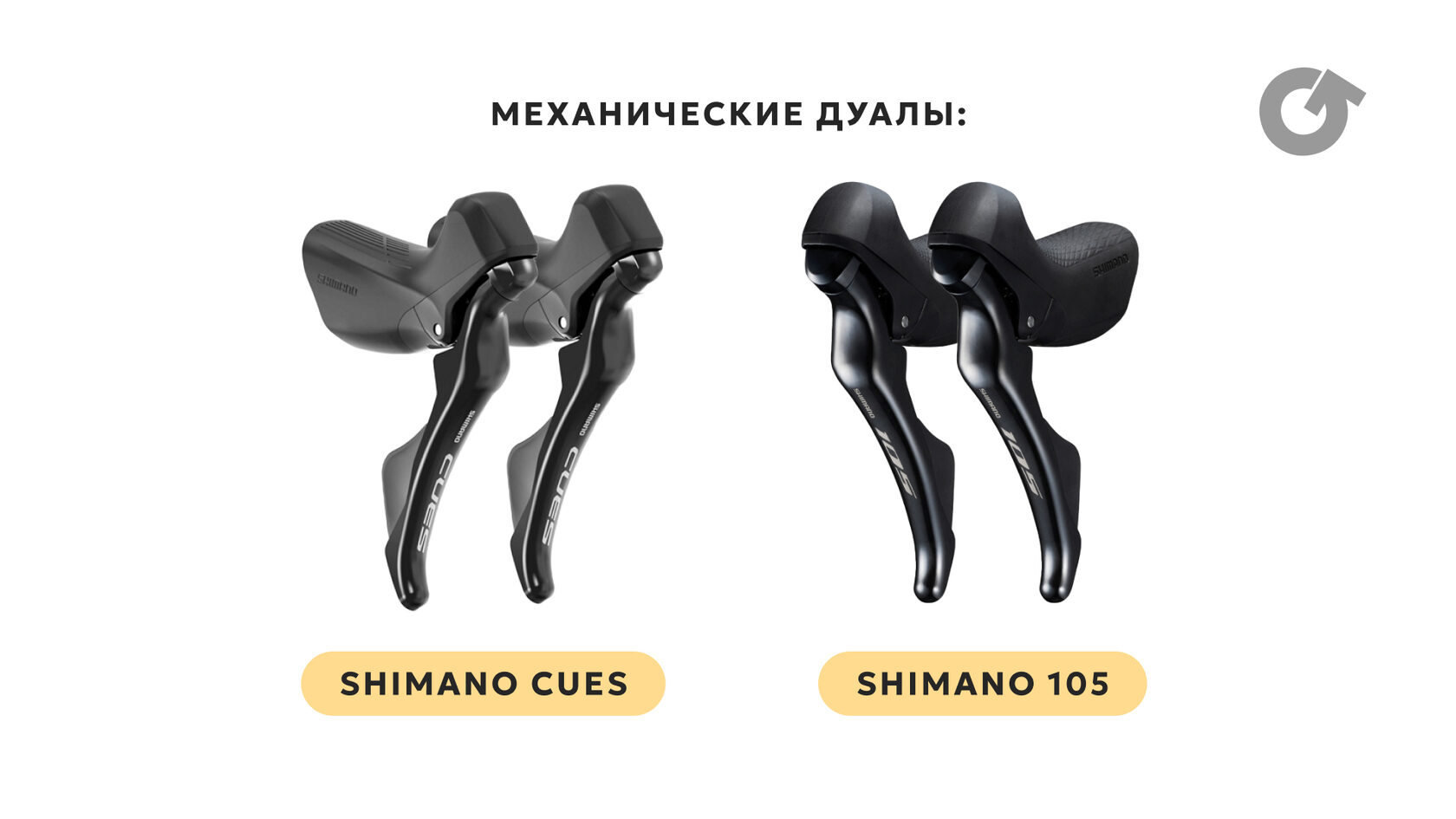 Механические дуалы Shimano CUES в сравнении с дуалами Shimano105