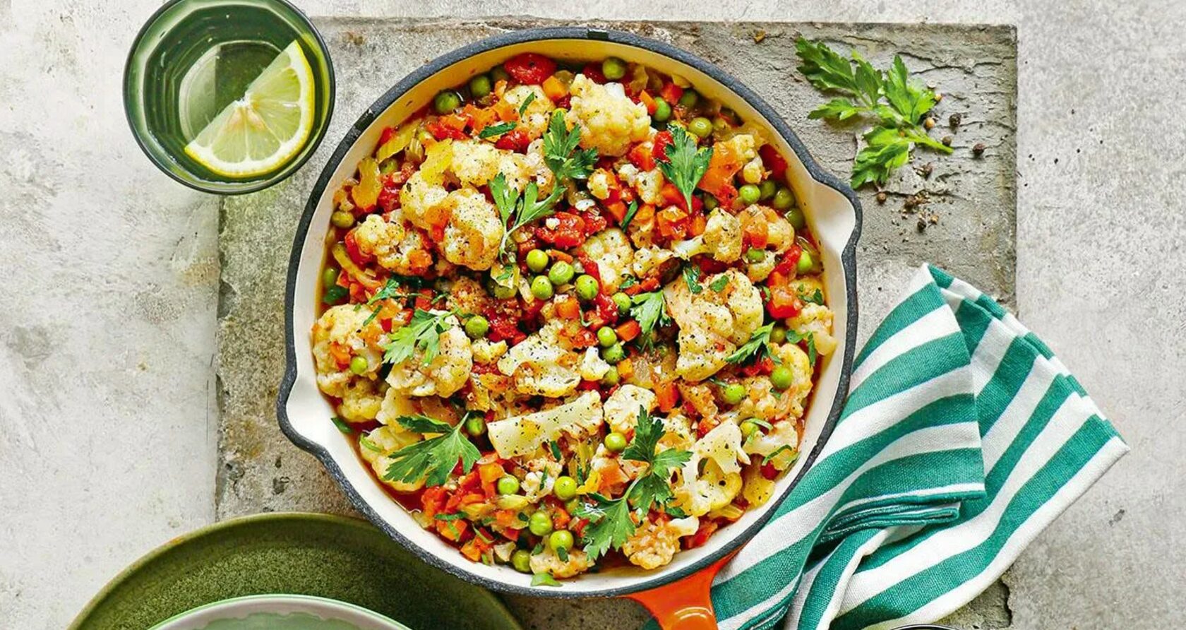 Овощной суп с цветной капустой