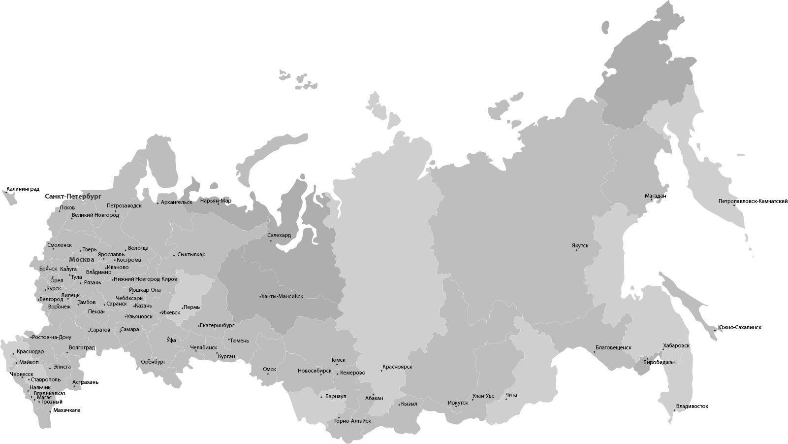 Нижний новгород кемерово. Карта России с крупными городами. Карта России с городами. Карта России схема. Схематичная карта России.