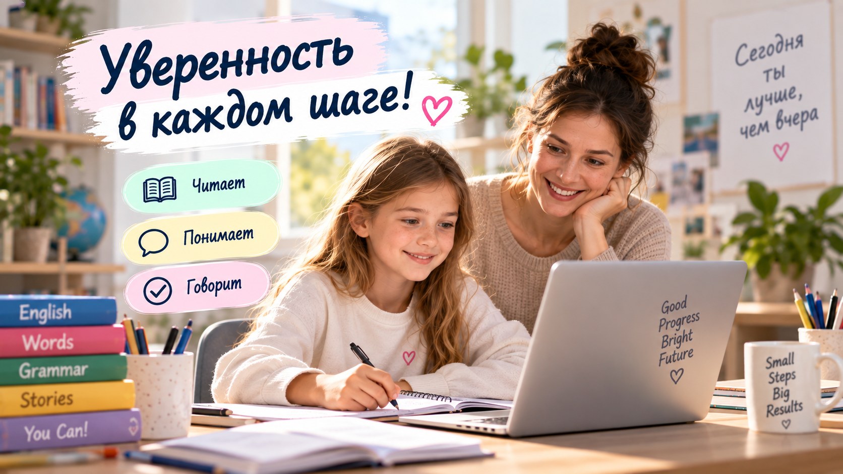 Уверенность и прогресс ребёнка в английском языке