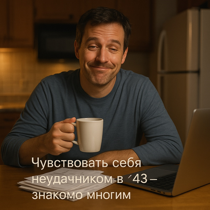 Что делать если чувствуешь себя неудачником в 43 года