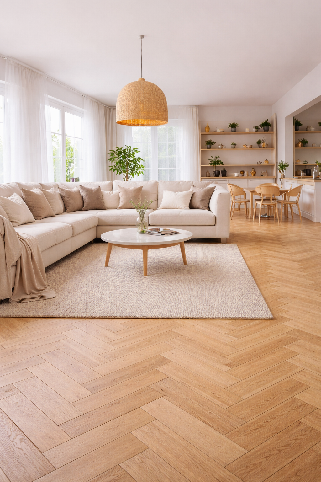 паркет светлый дуб