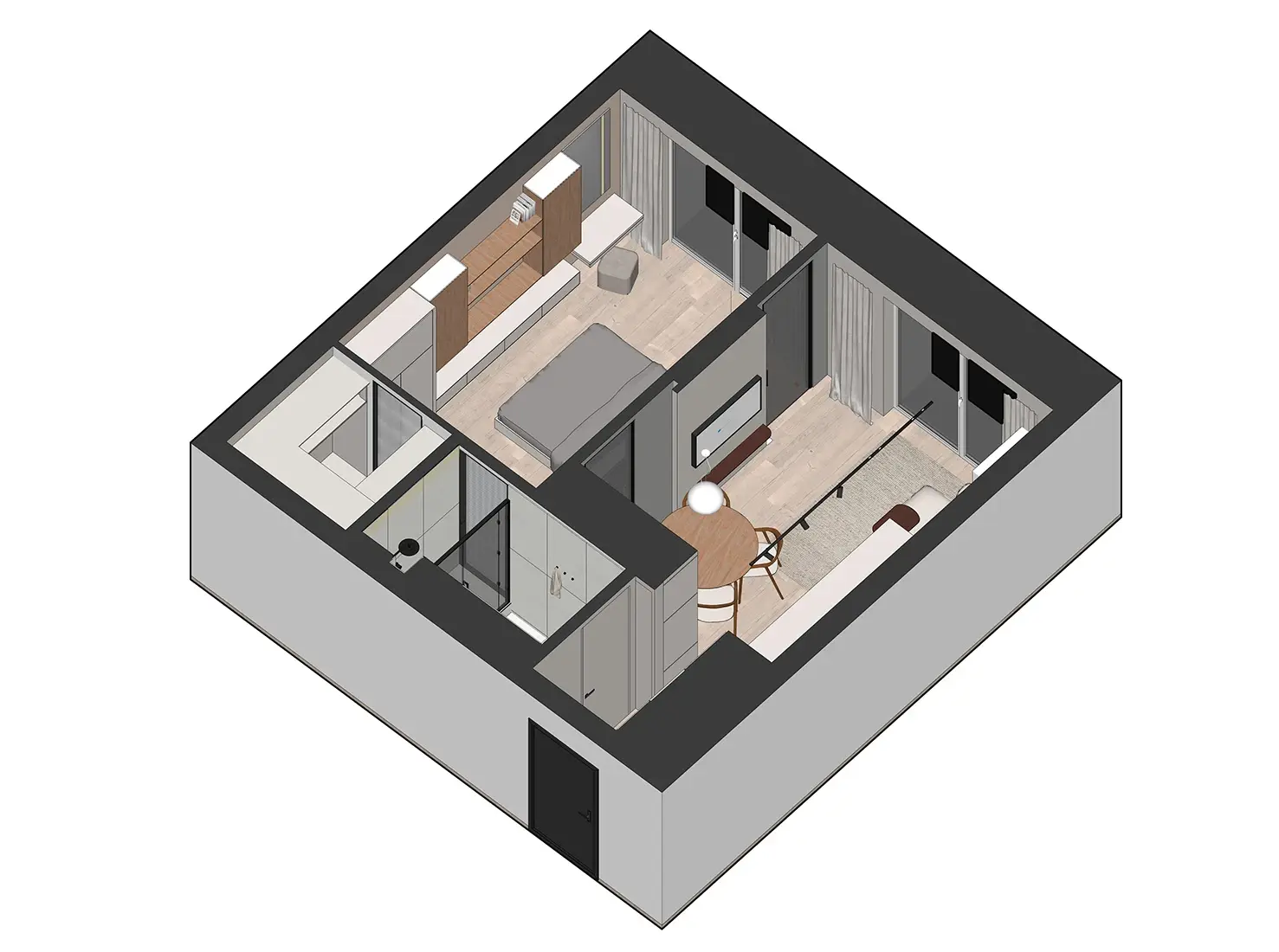Мебель Подхожу в квартире на Европейском Береге в Новосибирске