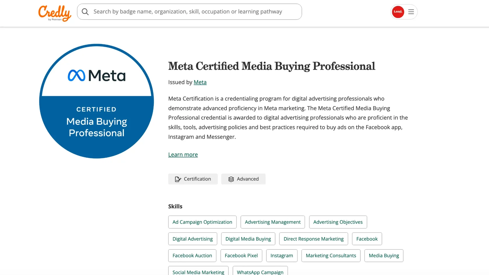 Meta Certificate
