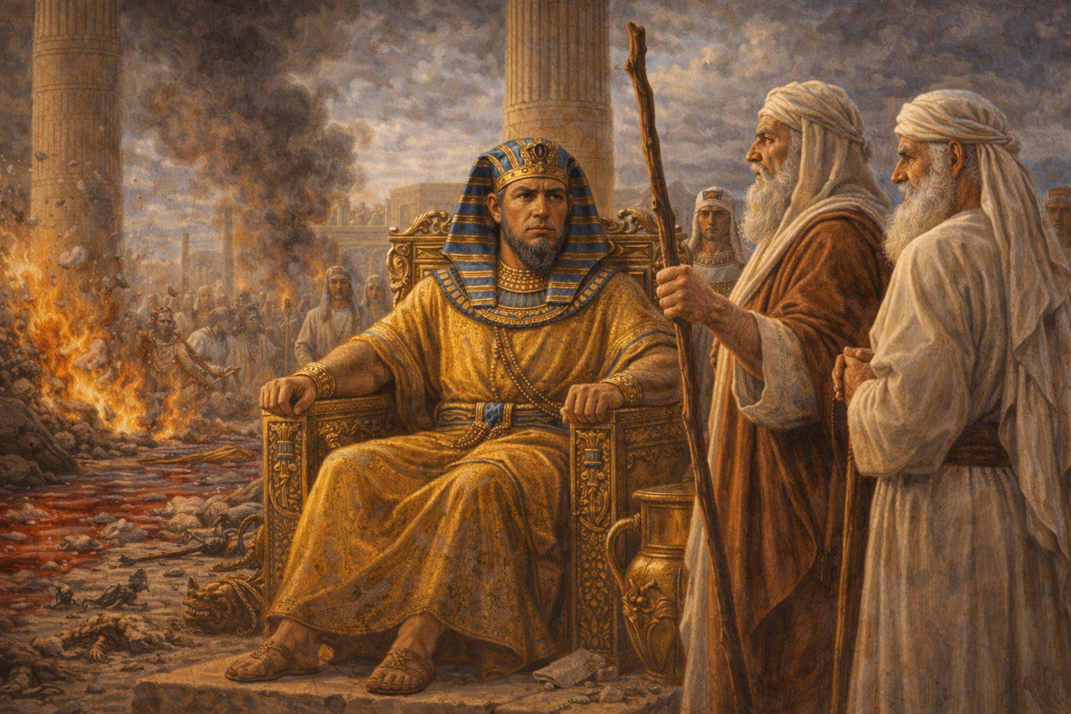 Десять казней Египта: почему фараон пощадил Моше и Аарона