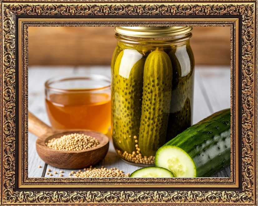 маринованные огурцы с медом