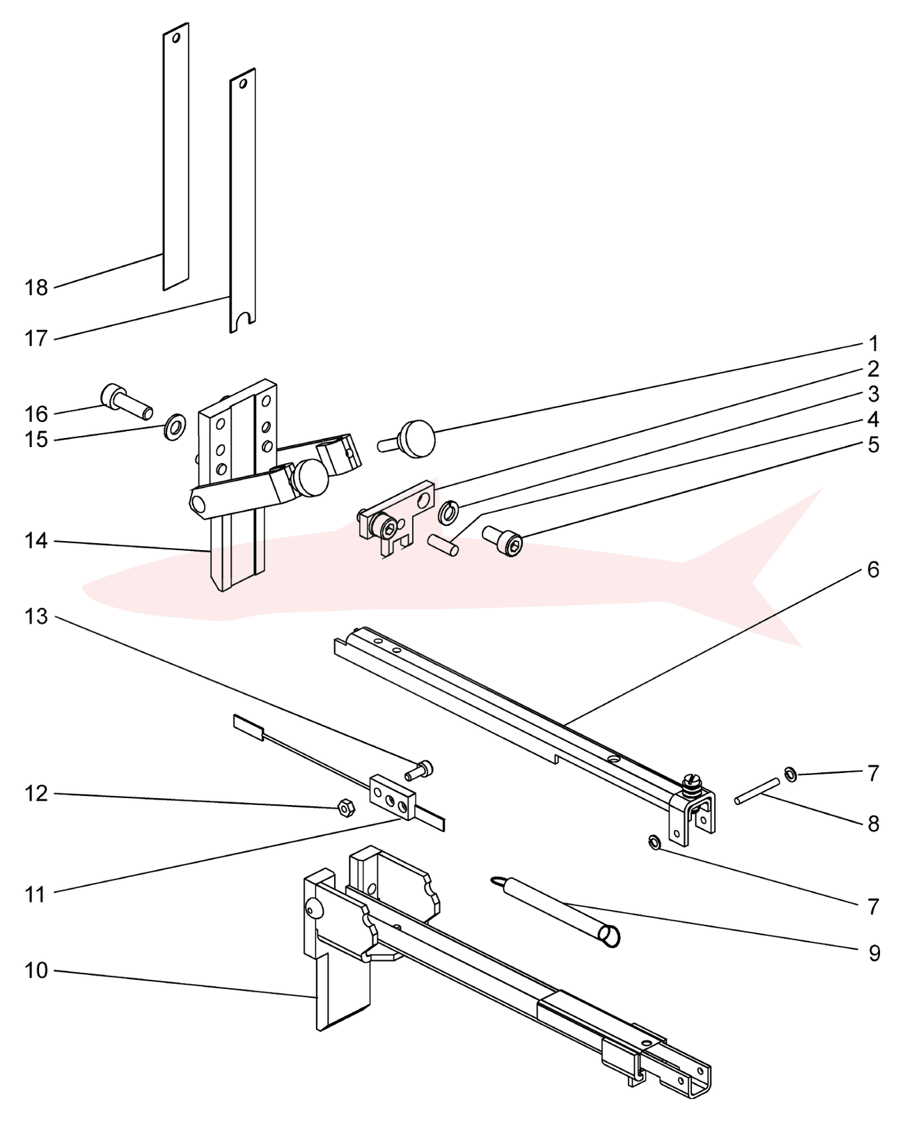 Foldnak 40 FO15 Stapler — схема деталей