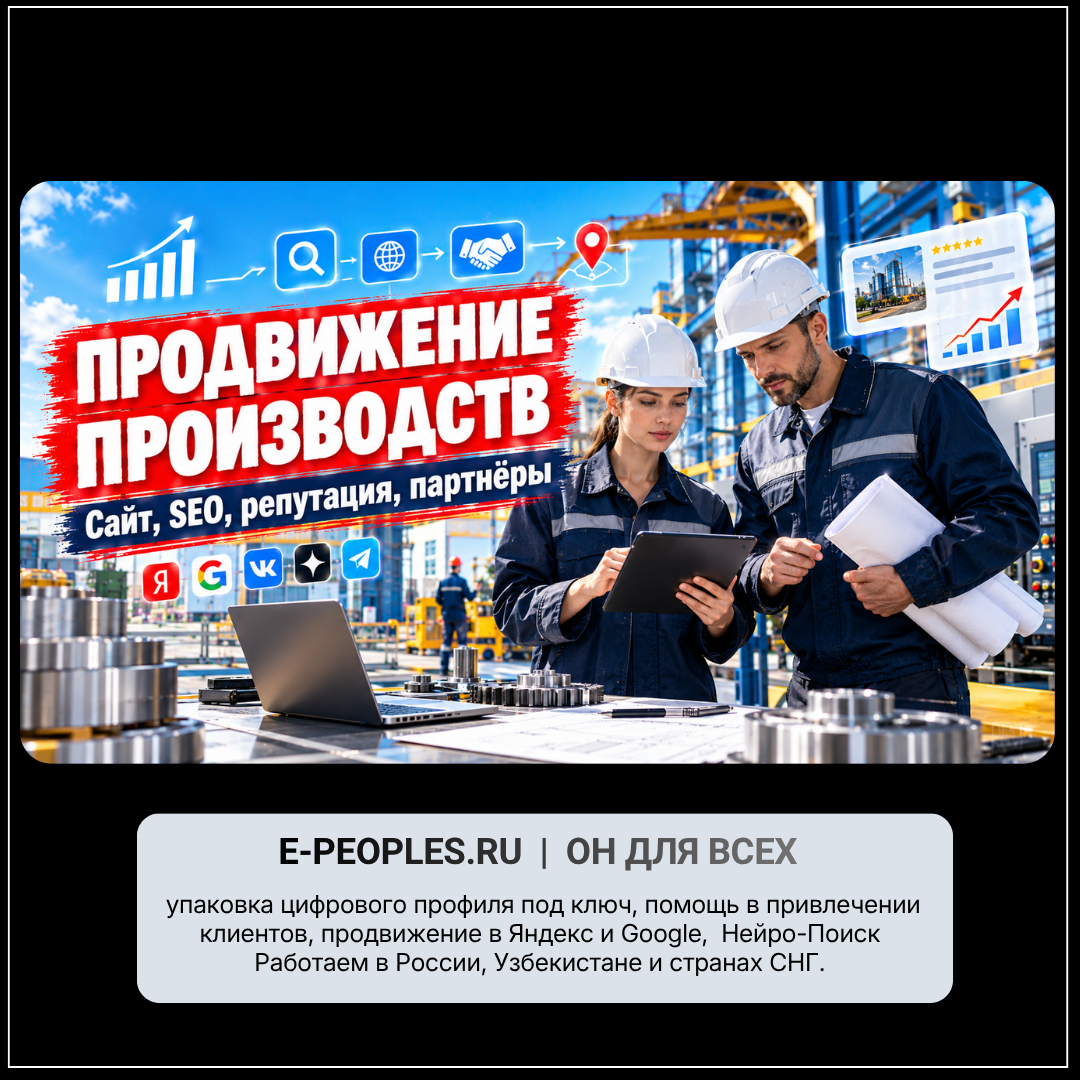 Продвижение производств
