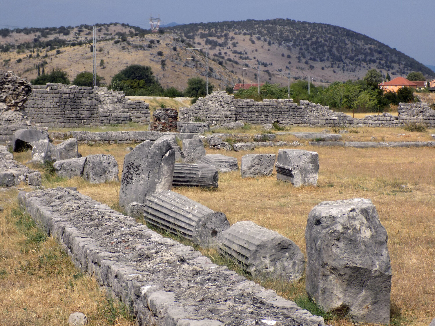 A photograph of the Archeological Site of Doclea (Duklja) in Podgorica Montenegro