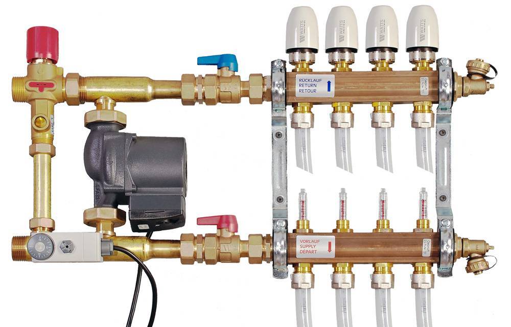 TiM JH-1039, Насосно-смесительный узел 1" 1/2, с термоголовкой AliExpress