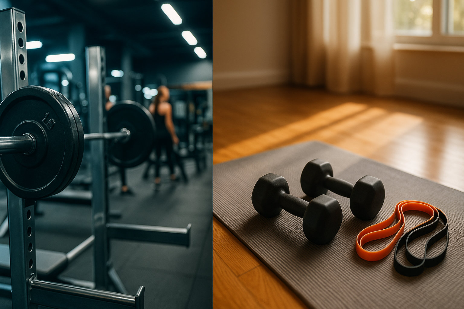 Выбор места тренировок: зал или дом