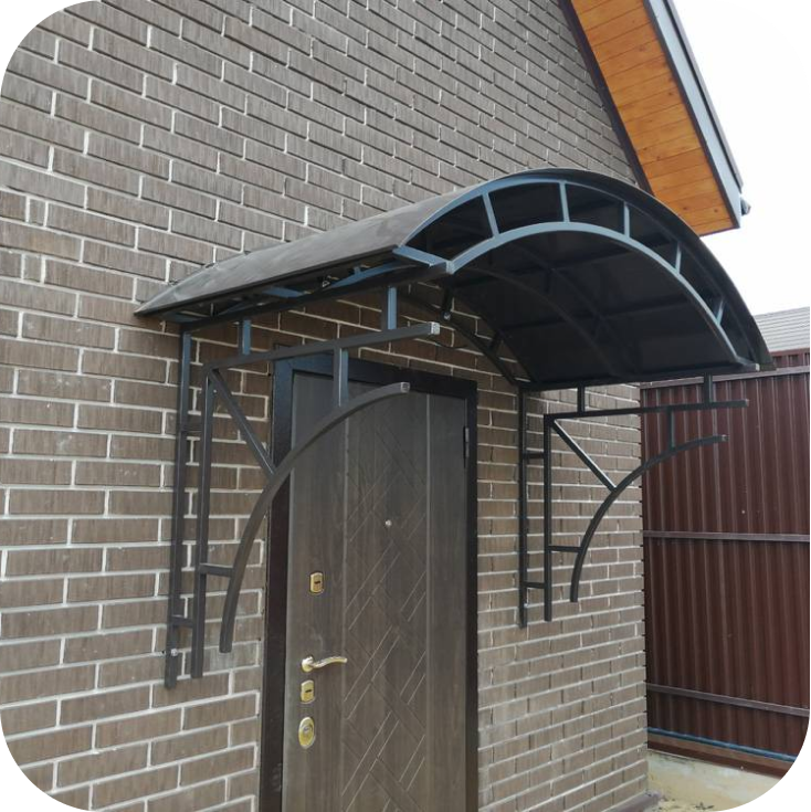 Изделия из металла козырьки Гефест