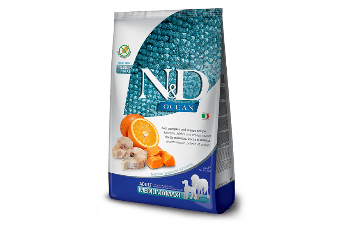 корм Farmina ND ocean сельдь тыква апельсин
