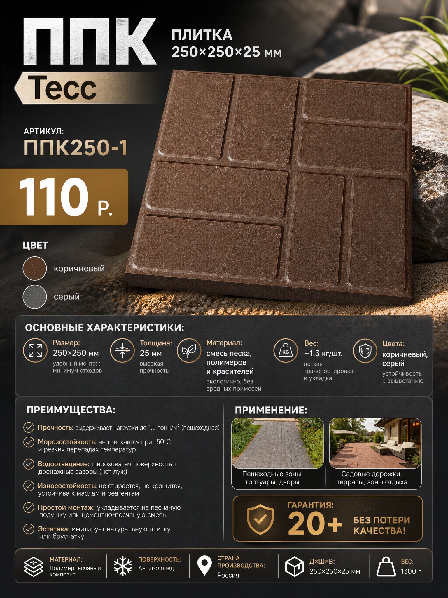 Плитка в мостовой