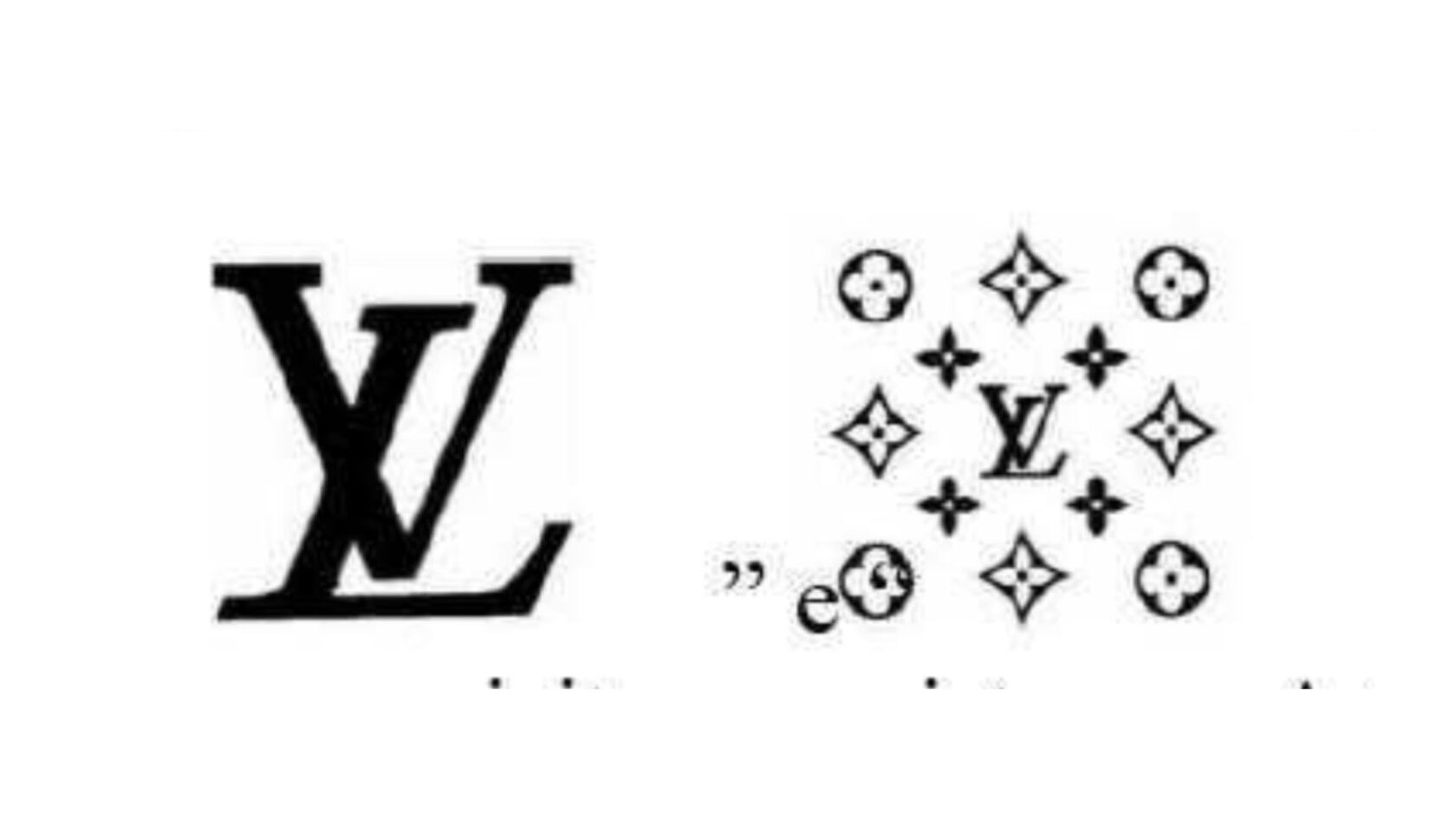Товарный знаки Louis Vuitton с монограммой LV