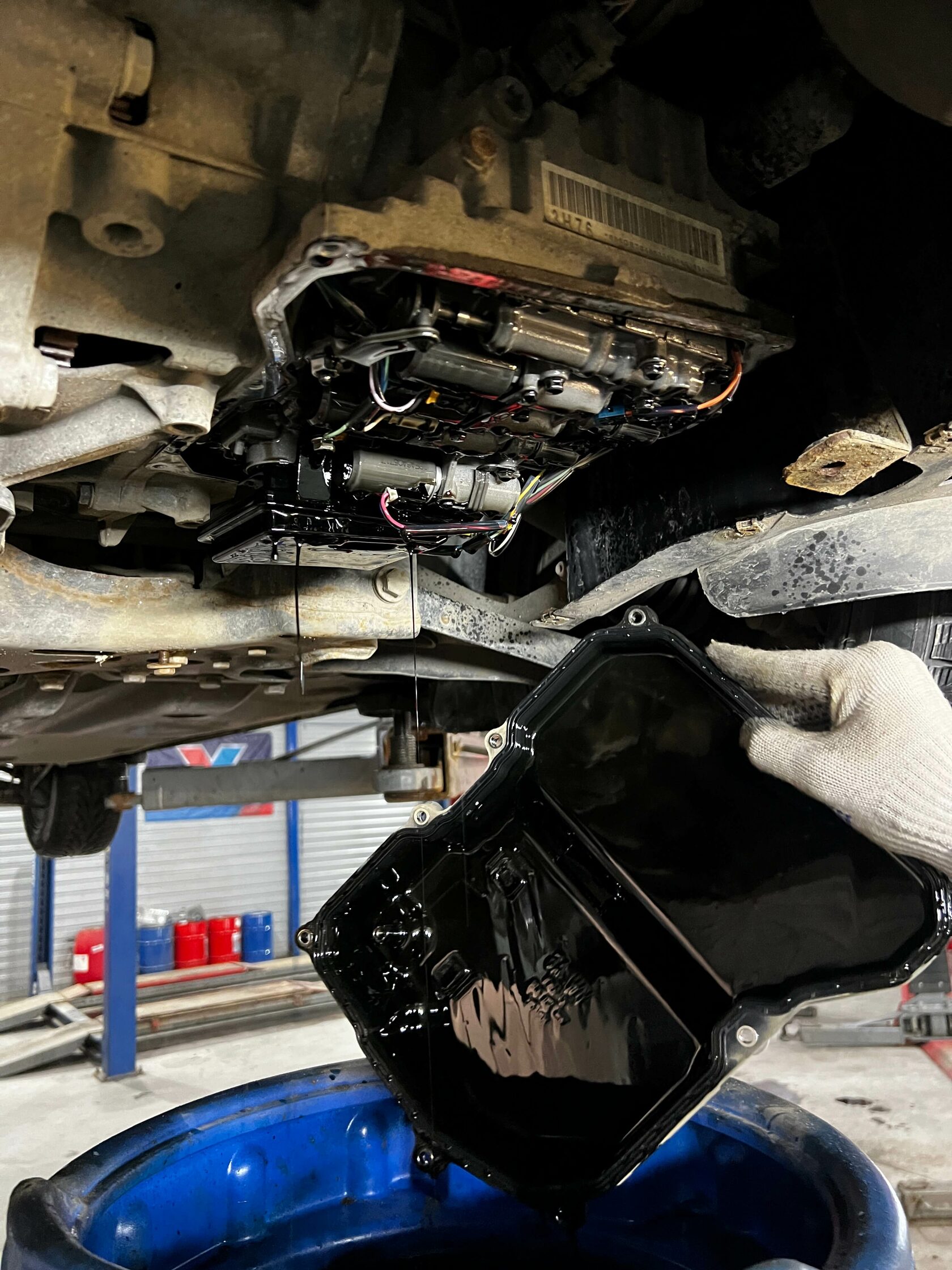 Снятие поддона АКПП 09G