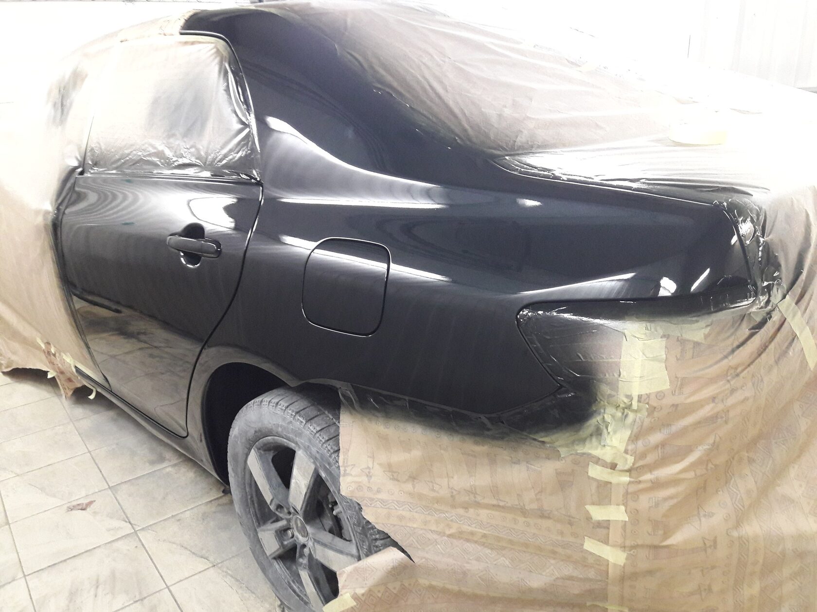 Замена арки заднего крыла Тойота Королла