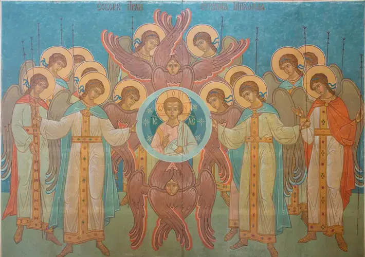 Икона Собор Архистратига Михаила и Небесных Нил бесплотных