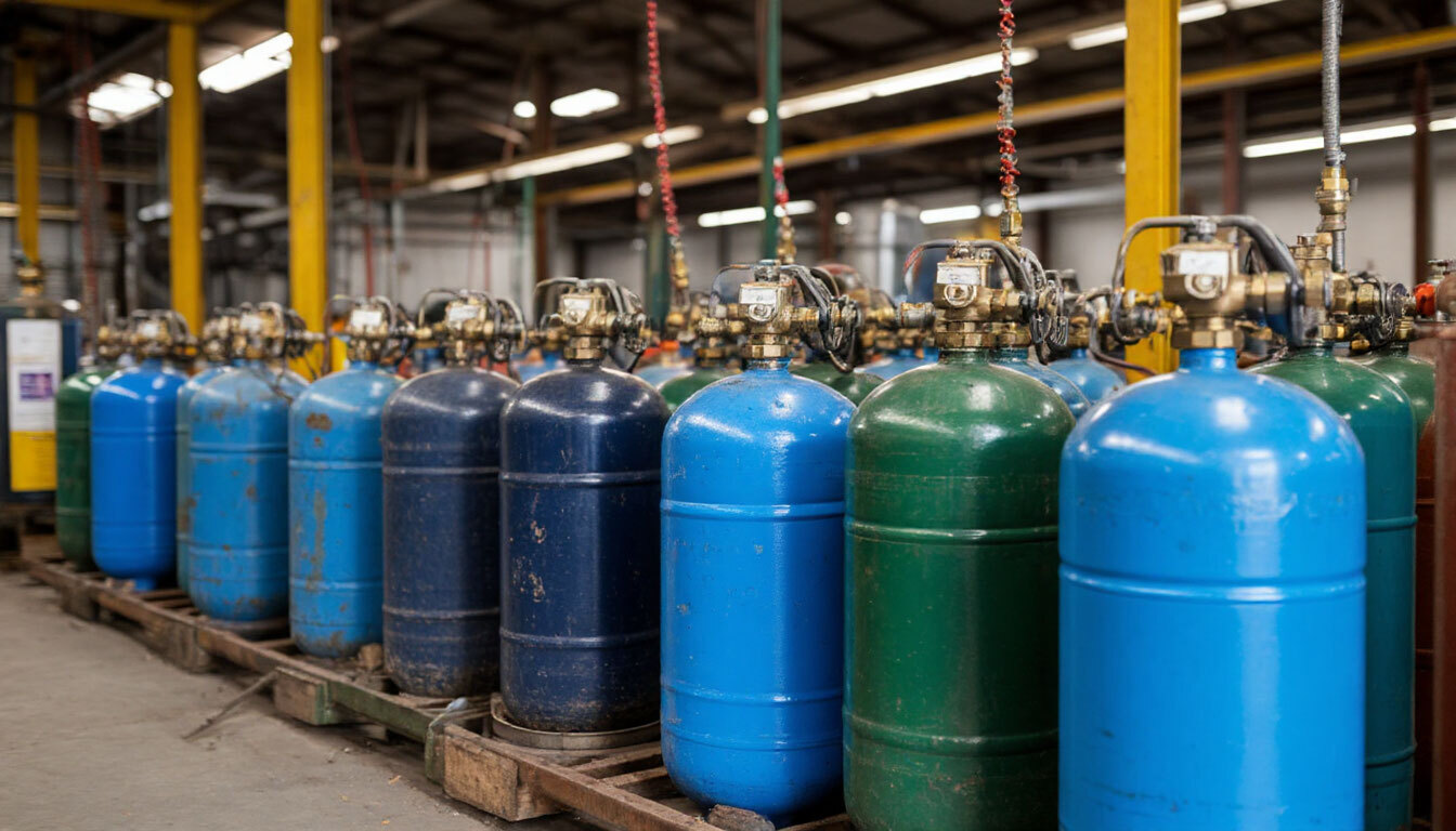 Газовые баллоны заправка
