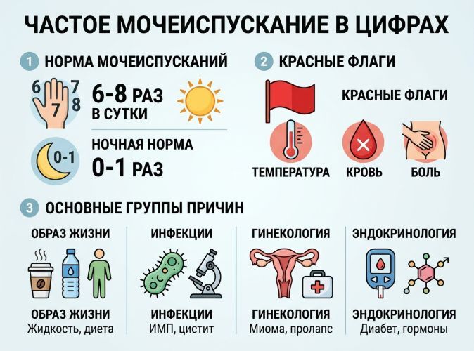 красные флаги мочеиспускание