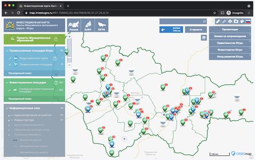 Инвестиционная карта югры