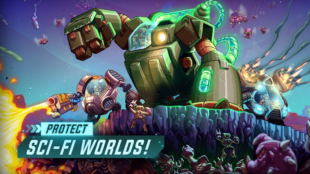 Iron Marines strategy game with robots for mobile