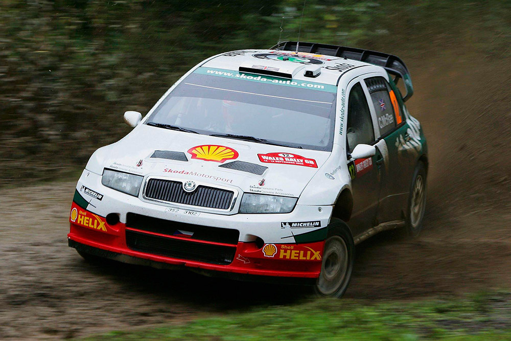 Колин Макрей и Ники Грист, Škoda Fabia WRC (3S2 3102), ралли Великобритания 2005/Фото: Bryn Lennon / Getty Images