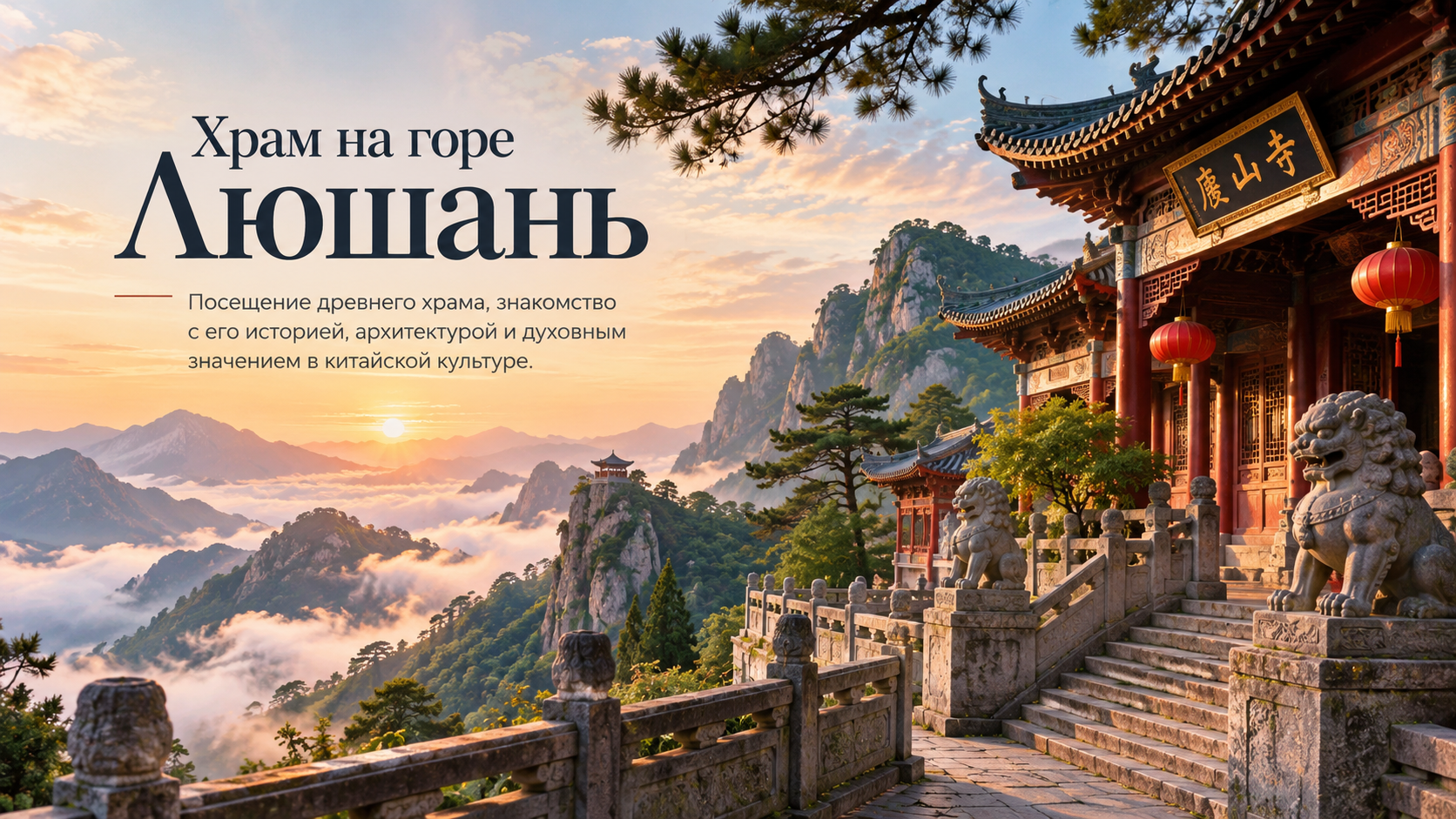 Храм на горе Люшань