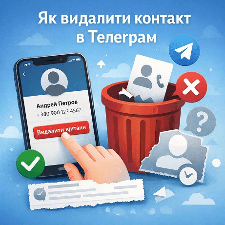 Як видалити контакт в Telegram і навіщо це потрібно