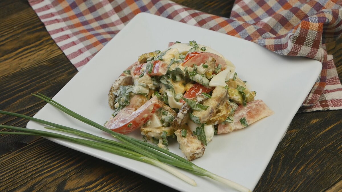 Салат с жареными кабачками – пошаговый рецепт приготовления с фото