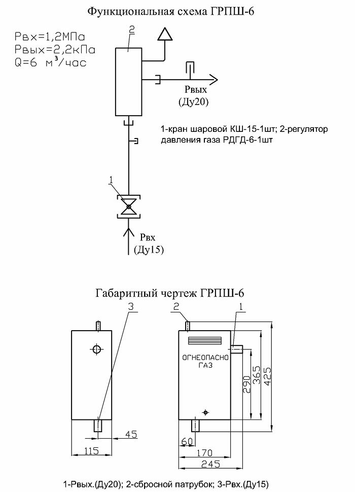 Техническая характеристика грпш. ГРПШ-6 С регулятором РДГБ-6. ГРПШ-6 С регулятором РДГБ-6 схема. ГРПШ 6 функциональная схема. Газорегуляторный пункт шкафной ГРПШ-6.